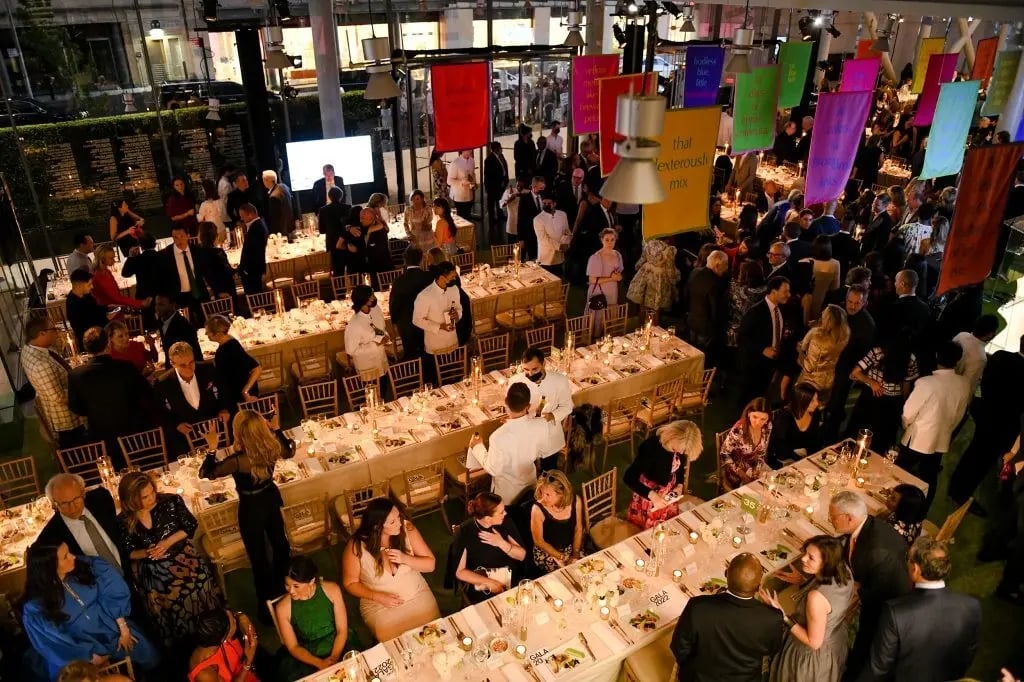 Guests take their seats at The Whitney Museum of American Art