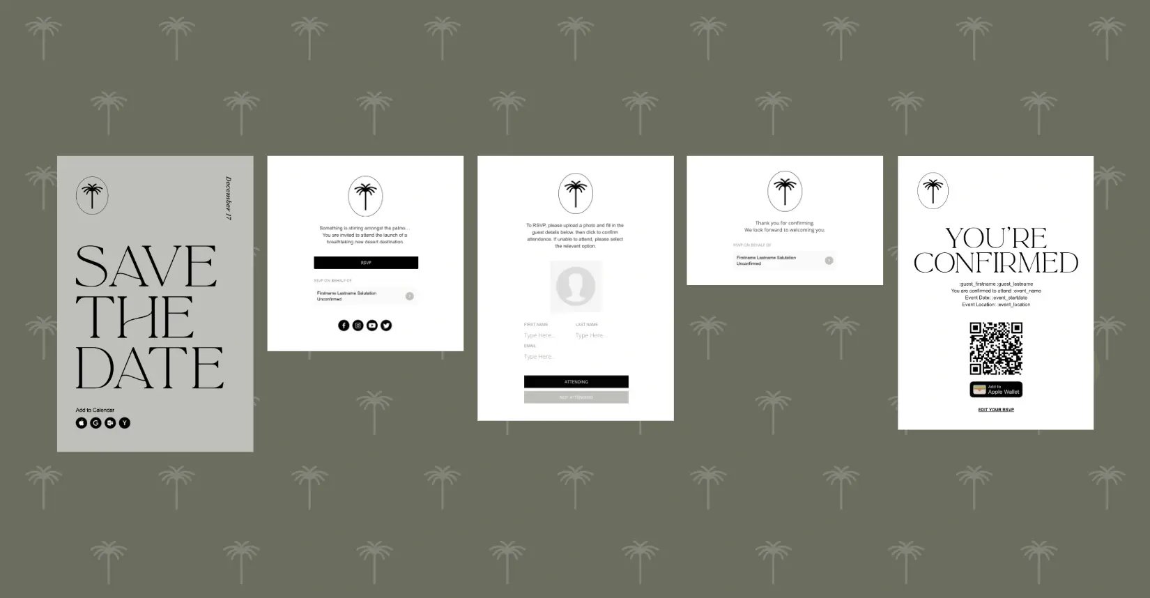 Save the Date - email template from zkipster
