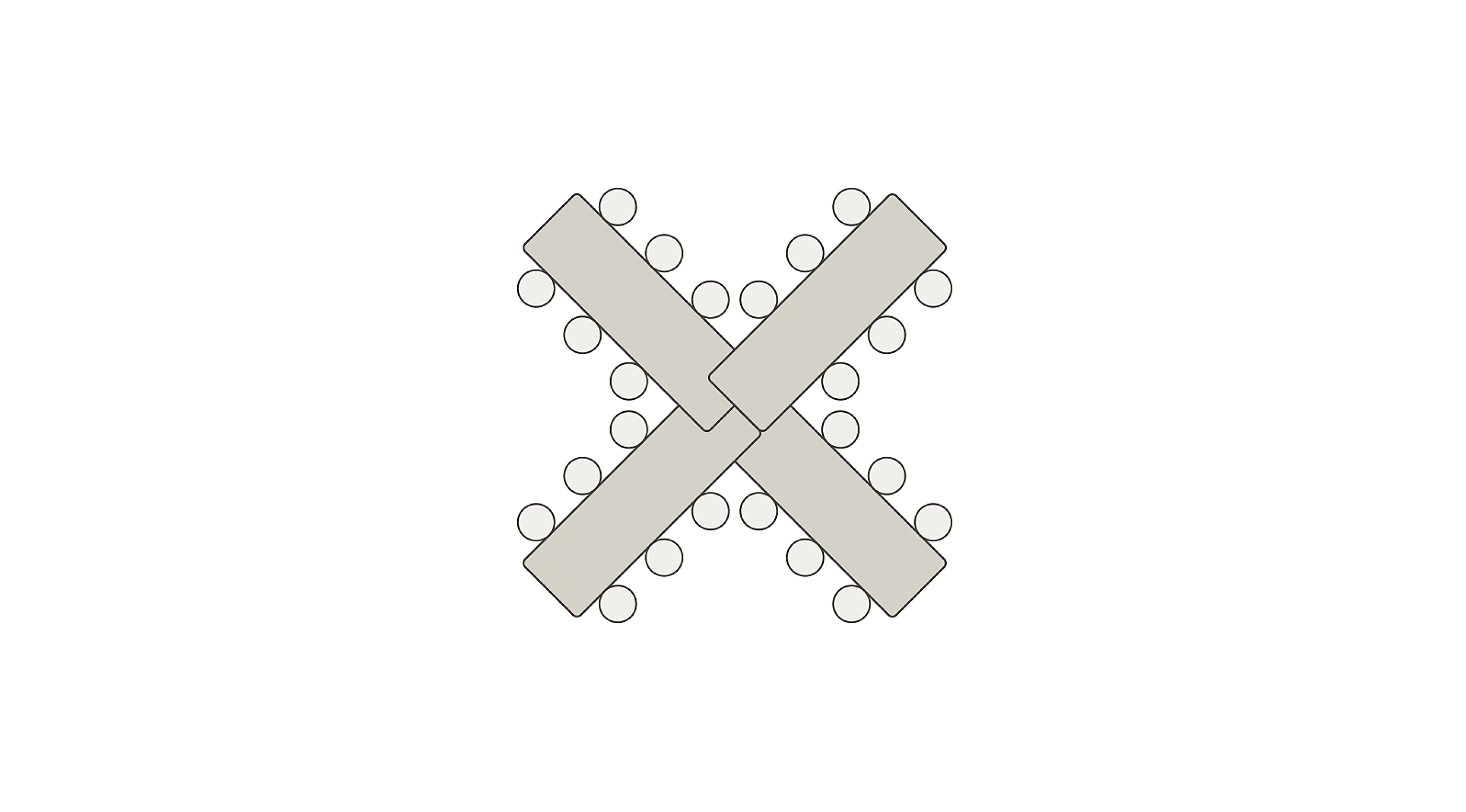 X-shaped_table_layout