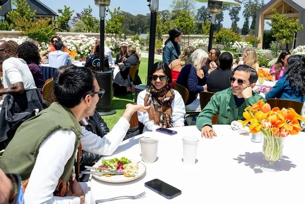 Guests connecting at The Business of Fashion Presents The Business of Beauty Global Forum Day 2