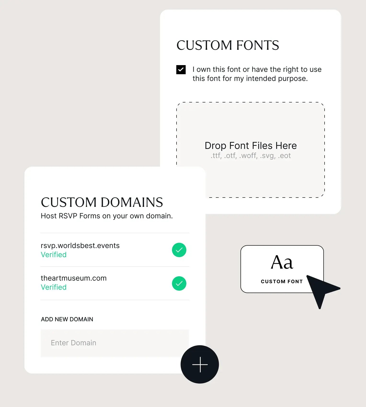 custom domains
