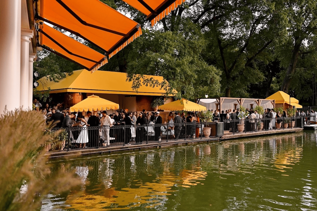 Veuve Clicquot x Simon Porte Jacquemus Central Park Boathouse Event