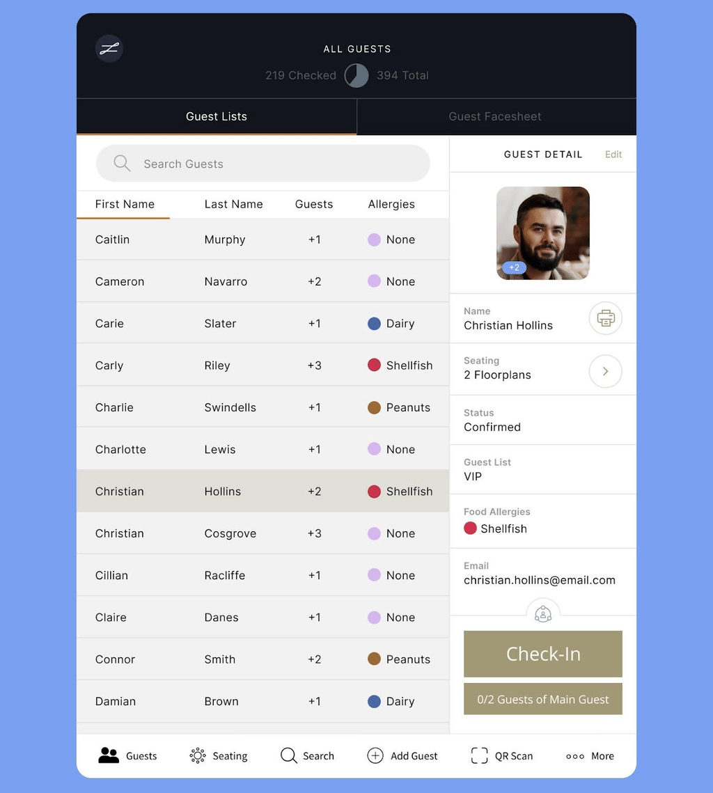 zkipster Events feature screenshot