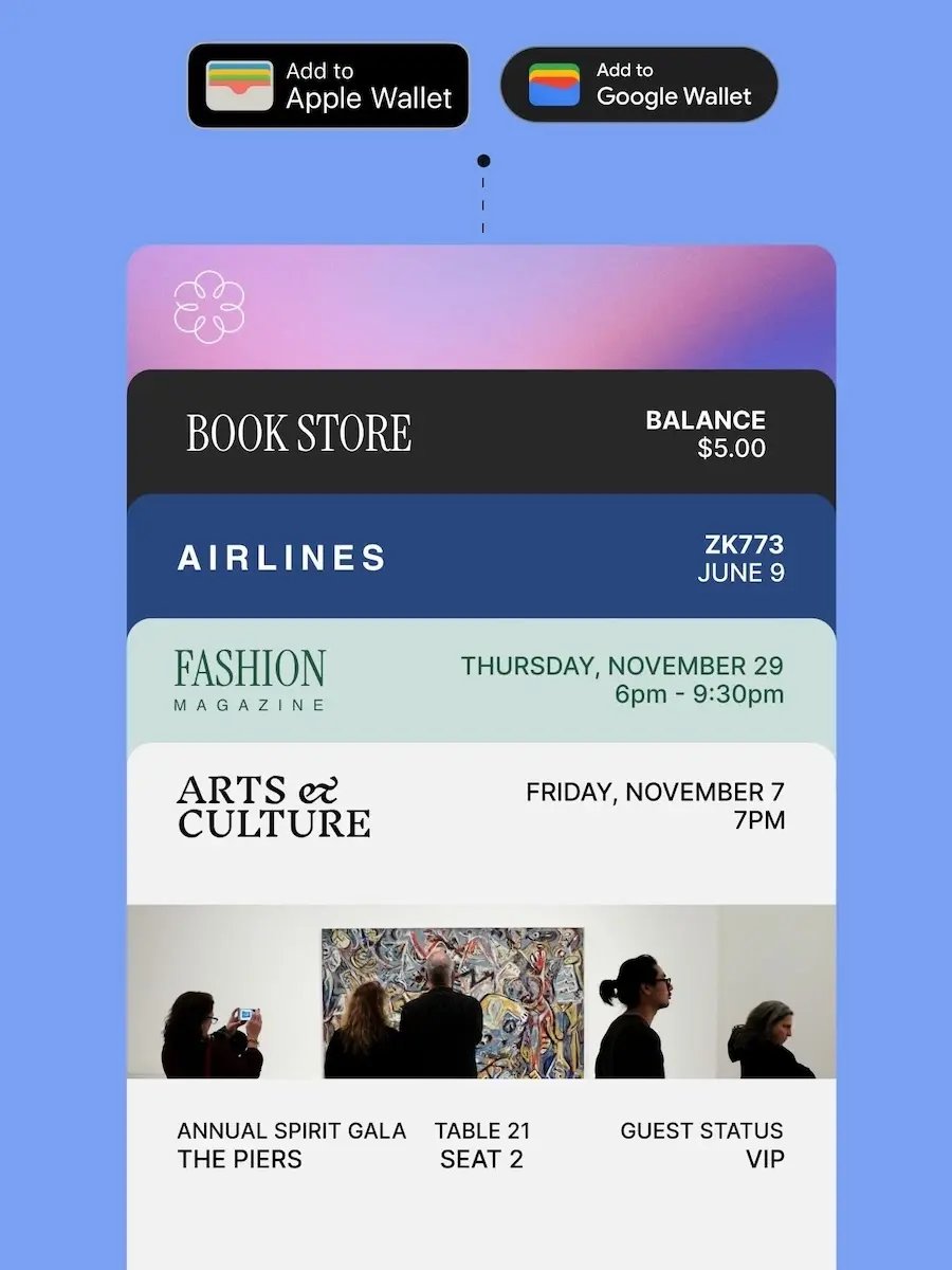 Apple and Google mobile pass options