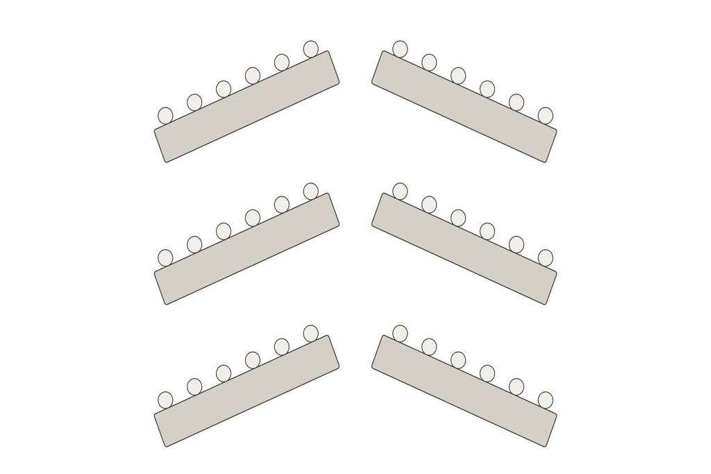 chevron table layout