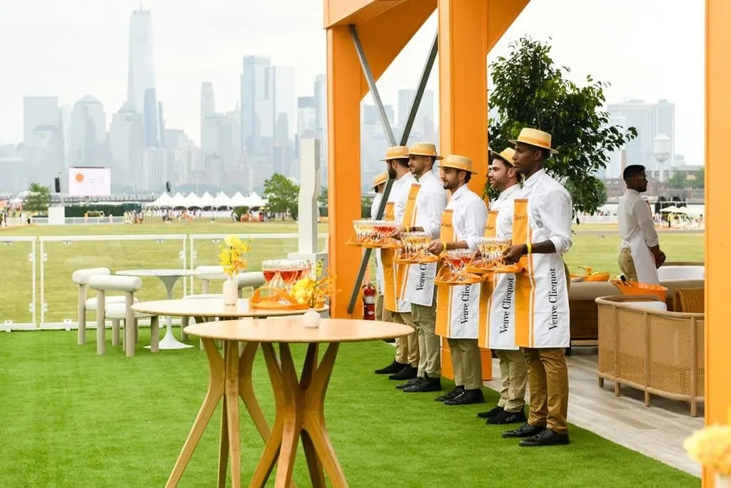 Event staff at Veuve Clicquot Polo Classic