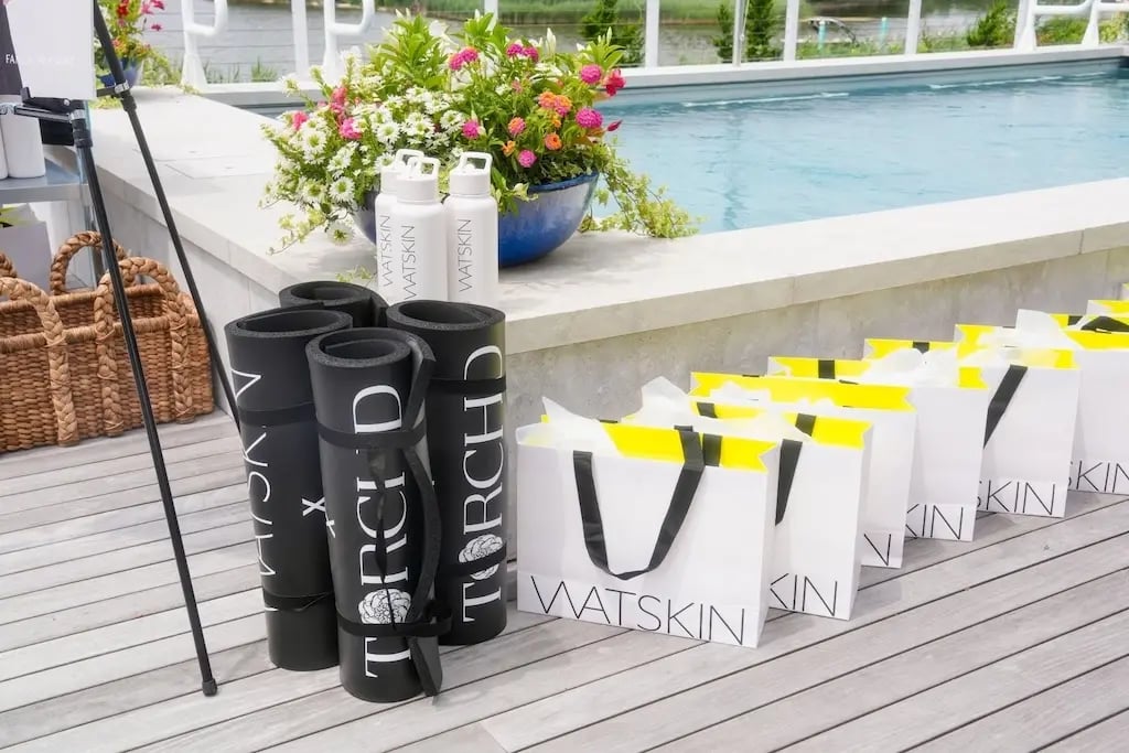 Watskin’s First Annual Hamptons Wellness Event merch