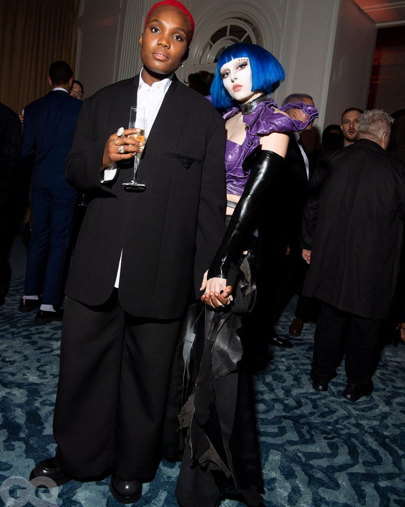 Arlo Parks and Ashnikko at the GQ Men of the Year Awards 2022 at the Pavilion Club in London