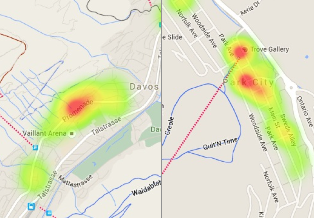 Check-In Statistics from Davos to Sundance
