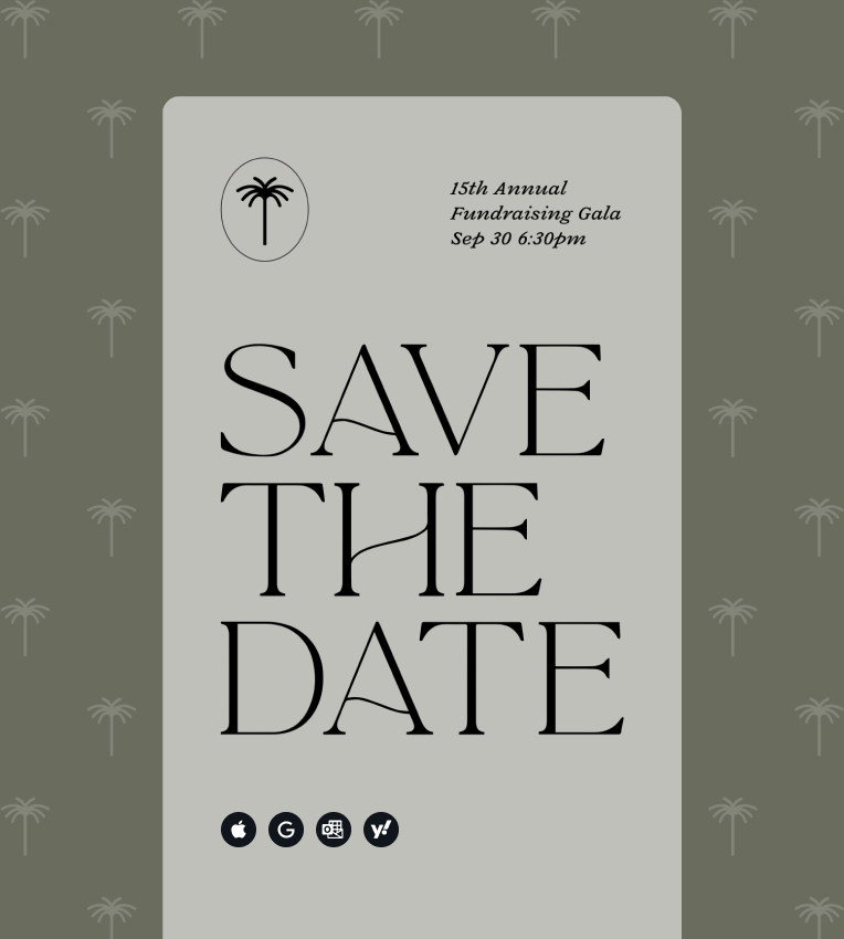 save the date feature from zkipster